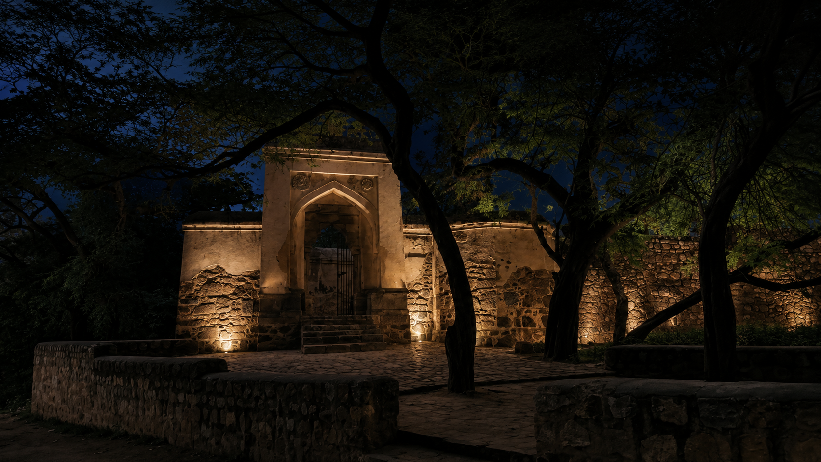 malchha mahal at night